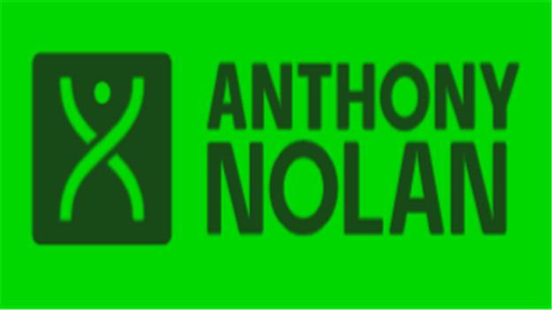 Green box with black x and name Anthony Nolan